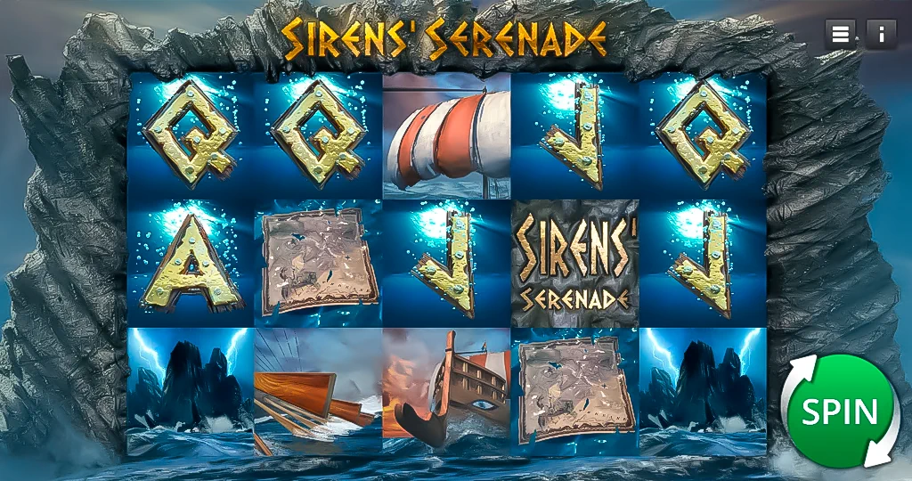 Sirens’ Serenade is a slot machine by Saucify