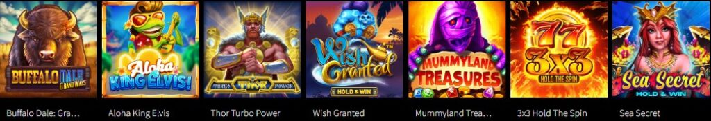 top games at Mirax Casino